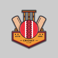 vecteur de logo de cricket