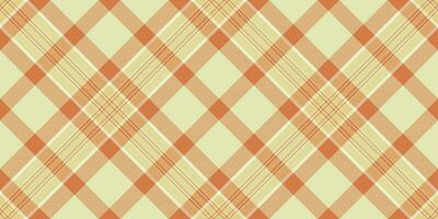 vitre plaid vérifier arrière-plan, plein tartan texture textile. chinois Nouveau année modèle vecteur sans couture en tissu dans lumière et Orange couleurs.