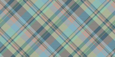 mature texture sans couture plaid, Commerce Contexte vérifier tartan. élégant vecteur textile en tissu modèle dans pastel et cyan couleurs.