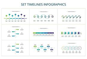 Créatif concept pour infographie avec 5, 6, sept pas, choix, les pièces ou processus. affaires Les données visualisation vecteur