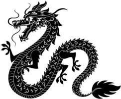 content chinois Nouveau année 2024 année de le dragon zodiaque. vecteur main tiré illustration