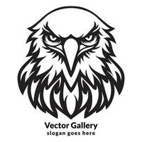 vecteur Aigle tête logo modèle