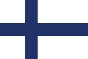Finlande drapeau nationale emblème graphique élément illustration vecteur
