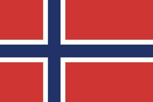 Norvège drapeau nationale emblème graphique élément illustration vecteur