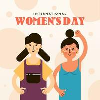 international aux femmes journée Contexte illustration vecteur