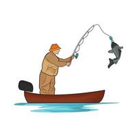 illustration de pêche vecteur