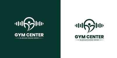 aptitude centre logo. sport et aptitude logo conception . Gym logo icône conception vecteur action, pro vecteur