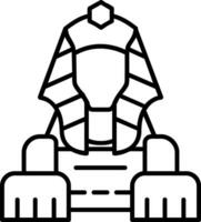 sphinx ligne icône vecteur