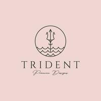 trident logo conception vecteur