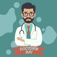 plat nationale médecins journée Contexte avec médical Personnel vecteur