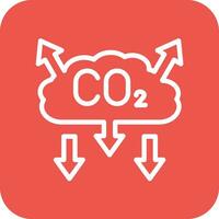 CO2 la pollution vecteur icône