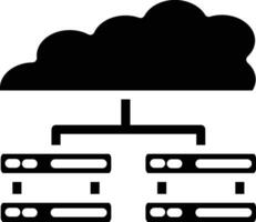 icône de vecteur de stockage en nuage