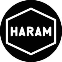 haram vecteur icône