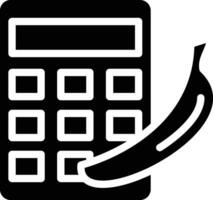 calorie calculatrice vecteur icône