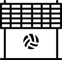 volley-ball net vecteur icône
