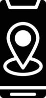 mobile GPS vecteur icône
