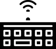 icône de vecteur de clavier sans fil