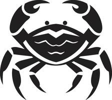 coquille blindé héros Crabe vecteur conception Marin sentinelle vecteur Crabe icône