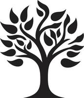 enlacé élégance lierre chêne vecteur illustration sylvestre sérénité iconique lierre chêne symbole