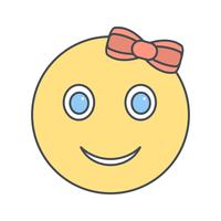 Emoji Girl Vector Icon