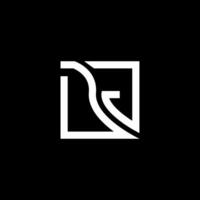 dj lettre logo vecteur conception, dj Facile et moderne logo. dj luxueux alphabet conception