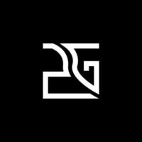 zg lettre logo vecteur conception, zg Facile et moderne logo. zg luxueux alphabet conception