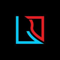 ld lettre logo vecteur conception, ld Facile et moderne logo. ld luxueux alphabet conception