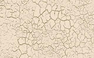 une fissuré mur avec marron peindre grunge texture, fissuré sol rayure texture dommage texture séché Terre sec sol texture vecteur