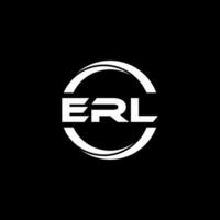 erl lettre logo conception, inspiration pour une unique identité. moderne élégance et Créatif conception. filigrane votre Succès avec le frappant cette logo. vecteur