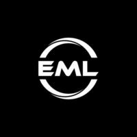 eml lettre logo conception, inspiration pour une unique identité. moderne élégance et Créatif conception. filigrane votre Succès avec le frappant cette logo. vecteur