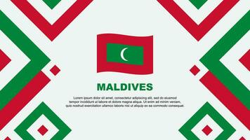 Maldives drapeau abstrait Contexte conception modèle. Maldives indépendance journée bannière fond d'écran vecteur illustration. Maldives modèle