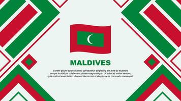 Maldives drapeau abstrait Contexte conception modèle. Maldives indépendance journée bannière fond d'écran vecteur illustration. Maldives drapeau