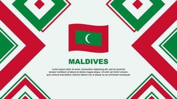 Maldives drapeau abstrait Contexte conception modèle. Maldives indépendance journée bannière fond d'écran vecteur illustration. Maldives indépendance journée