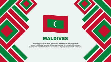 Maldives drapeau abstrait Contexte conception modèle. Maldives indépendance journée bannière fond d'écran vecteur illustration. Maldives