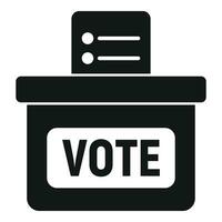 voter scrutin boîte icône Facile vecteur. débat parlant vecteur