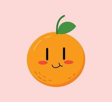 mignonne dessin animé fruit vecteur art. Facile et amusement conception pour des gamins