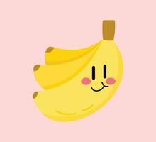 mignonne dessin animé fruit vecteur art. Facile et amusement conception pour des gamins