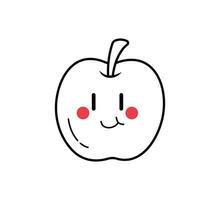 mignonne dessin animé fruit vecteur art. Facile et amusement conception pour des gamins