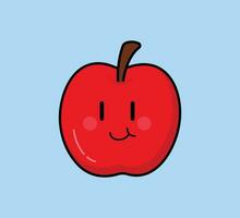 mignonne dessin animé fruit vecteur art. Facile et amusement conception pour des gamins