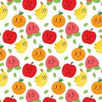 mignonne dessin animé fruit vecteur art. Facile et amusement conception pour des gamins