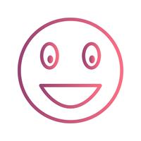 Riant Emoji Vector Icon