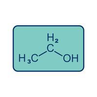 icône de vecteur d&#39;éthanol