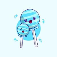 illustration vectorielle de dessin animé de bonbons mignons. vecteur isolé de concept de bonbons.