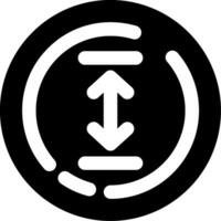 icône de glyphe de flèche haut et bas vecteur