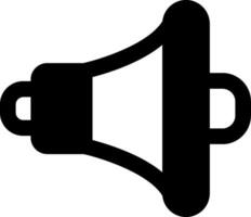 icône de glyphe de haut-parleur vecteur