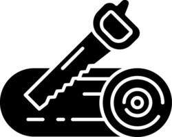 icône de glyphe de sciage vecteur