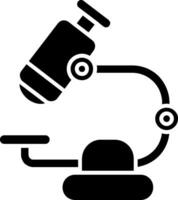 icône de glyphe de microscope vecteur
