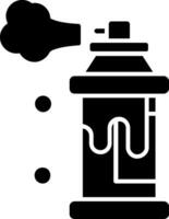 icône de glyphe de pulvérisation vecteur