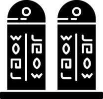 icône de glyphe hiéroglyphe vecteur