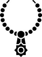 icône de glyphe de collier vecteur